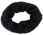 Lauren Ralph Lauren Women's Embellished Knit Infinity Scarf One Size Black